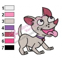 Pinky the Chihuahua Embroidery Design